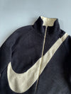 Nike Reversible Big Swoosh Sherpa Fleece Jacket (XL)