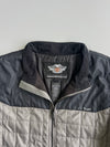 Harley-Davidson Genuine MotorClothes Quilted Convertible Jacket / Vest in Grey & Black (XL)