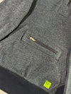 Roots Sporting Goods Grey Faux-Fur Hood Half-Zip Pullover (XS)