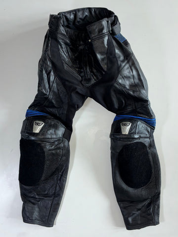 Berik Race-Dep. 2.0 Black & Blue Genuine Leather Racing Pants Knee Padded (W:30|L:34)