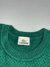 Vintage Lacoste Green Wool Cable Knit Crewneck Sweater (S)