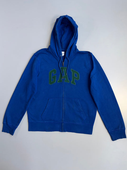 !        Vintage GAP 'Royal & Forest' Arch Logo Zip-Up (XL)