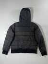Superdry Black Hooded Puffer Bomber Jacket (M)