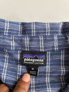 Patagonia Organic Cotton Blue Plaid Short Sleeve Shirt (XL)