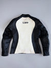 1389 Designed in Australia Colorblock Quilted Lined Women’s Leather Moto Jacket (Paded)(S/XS)