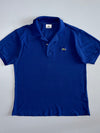 Lacoste L1212 Classic Pique Crocodile Logo Polo Shirt — Royal Blue (L)