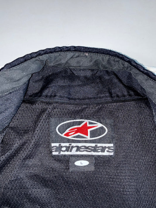 Alpinestars Original Textile Motorcycle Racing Jacket(Back Padded) (L)