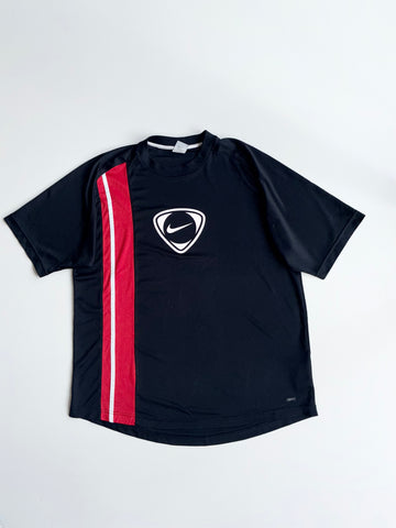 Nike Black Dri-Fit Jersey with Red/White Stripe (2Xl)