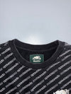 Roots Canada | All-Over Logo Print Crewneck Sweatshirt | Black (L)
