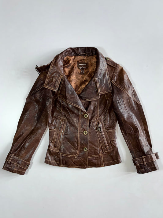 Danier Premium Original Leather Jacket (Xxs)