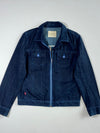 Levi’s Dark Indigo Zip-Up Denim Jacket – Blue Contrast Stitch (M)