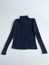 Lauren Ralph Lauren Cable-Knit Full-Zip Sweater – Navy Blue woman’s (Size S)