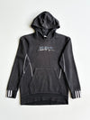 Adidas Originals Washed Black Signature Script Logo Hoodie (S)