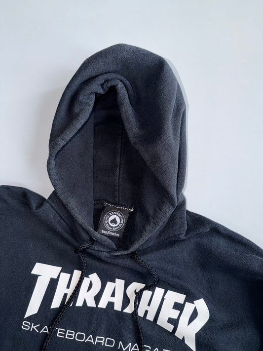 Thrasher | Black Skateboard Magazine Hoodie | (XL)