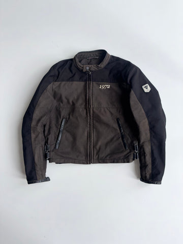 Dainese 1972 Brown Black Textile Motorcycle Jacket (PADDED) (M)