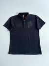 Oni Japanese Dragon Embroidered Black Polo t Shirt(M)