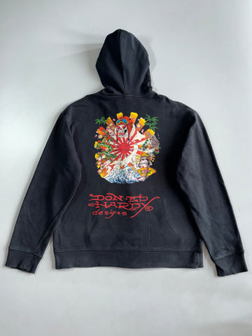 Ed Hardy (Don Ed Hardy) | Zip-Up Hoodie | Faded Black (2XL)