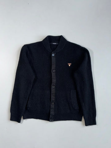 Guess Los Angeles Ribbed Knit Button Cardigan(M/L)