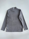 Beverly Hills Polo Club Mock Neck Long Sleeve Top Grey Marl | (S/M)