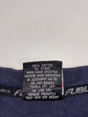 Vintage 90s FUBU Jeans Company Embroidered Long Sleeve Tee – Navy/Yellow (2XL/3XL)