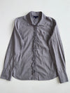 Tommy Hilfiger Grey Ruffle Placket Button-Up Shirt Women’s (XS)