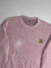 Carhartt WIP | Faded Pink Garment Dyed Crewneck Sweatshirt (2XL)