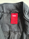 EDC by Esprit Black Canvas Utility Bomber Jacket (L)