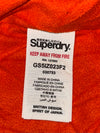 Superdry Black Windcheater Jacket with Orange Fleece-Lined Hood (L)