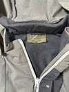 Vintage Millet Grey Black Hooded Windbreaker Jacket (M)