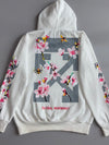Off-White c/o Virgil Abloh “Global Warming” Floral Hoodie – White (L)