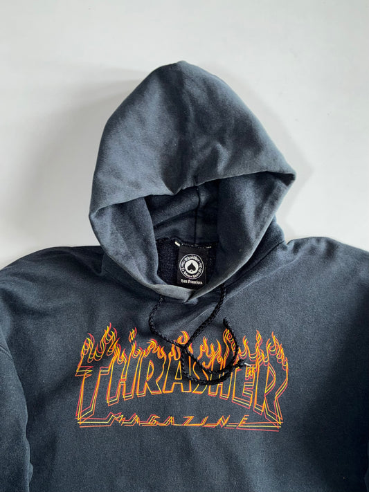 Thrasher Magazine | Black Flame Logo Hoodie (Xl)