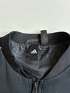 Vintage Adidas Black Piped Zip-Up Bomber Jacket (S)