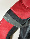 MQP Red & Black Armoured Leather Racing Jacket (S)