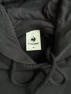 Le Coq Sportif Black Sleeve-Stripe Hoodie (S)