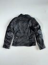 Vintage Bilt Black Perforated Leather Motorcycle Jacket Paded (XS/S)
