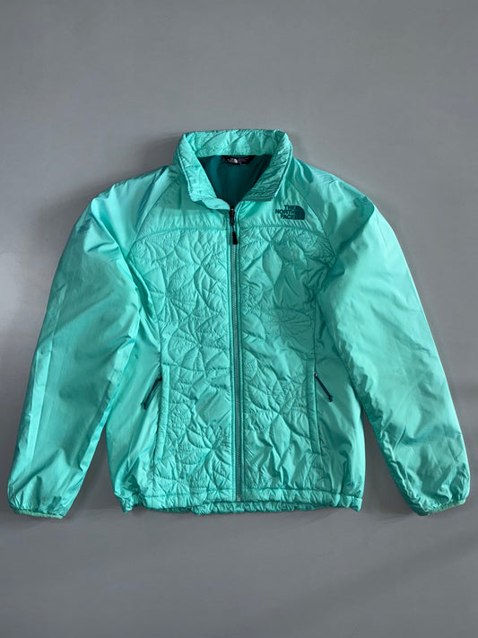 The North Face Reversible Quilted Puffer Jacket reversible Mint & Teal Green (WOMENS) (M)