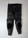 Alpinestars Genuine Leather Armored Motorcycle Racing Pants – Black Knee padded (W:38) (L:38)