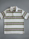 Levi’s Vintage | Stripe Polo | White/Sage Green (XL)