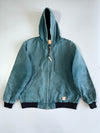 Vintage Carhartt Inspired Hard Cotton Canvas WIP Hooded Jacket (2XL)