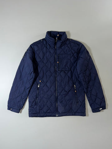 Eider Quilted Diamond Puffer Jacket – Navy Blue (XS)