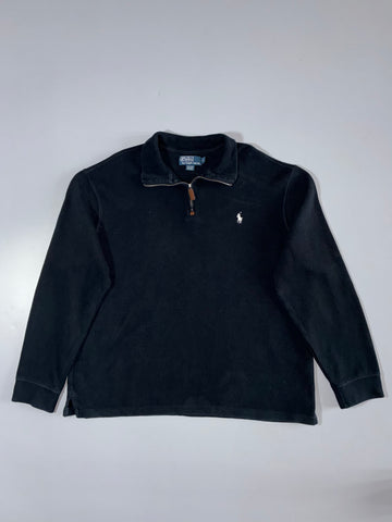 10.Polo Ralph Lauren | Quarter Zip Pullover | Black| 2XL