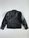 JTS Vintage Black Belted Biker Jacket (L/XL)