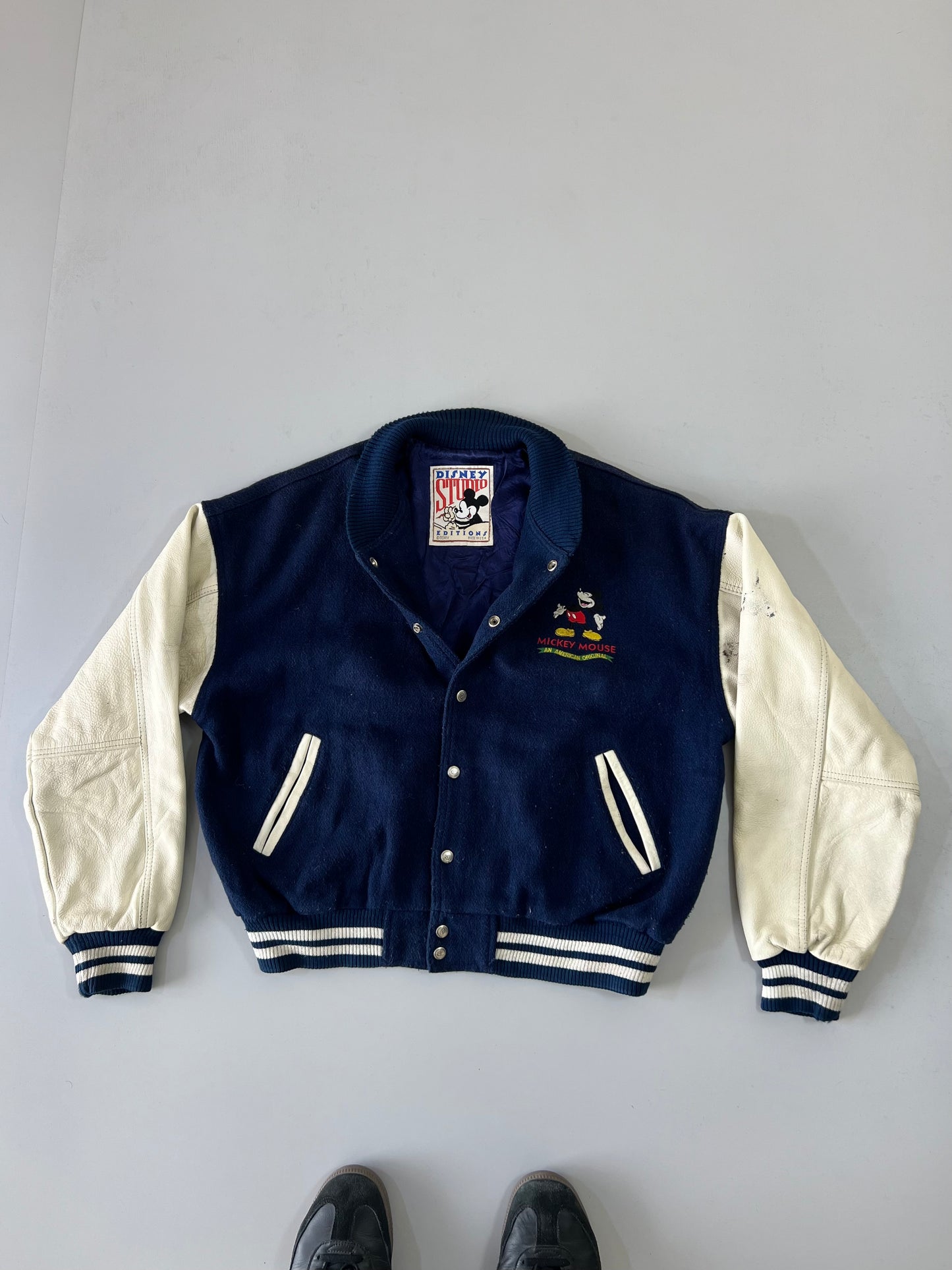 !                                                                                                                                                                                    (RARE) Vintage Walt Disney Studios Editions Jacket Originals Leather (M/L)