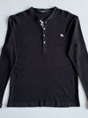 Burberry Black Label Ribbed Henley Longsleeve (M/L)