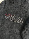 Fila Sherpa Fleece Hooded Zip Jacket – Black (L)