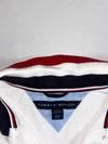 Tommy Hilfiger White "H" Crest Polo T-Shirt with Striped Collar – Youth (XXS)
