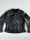 Richa Black Leather Racer Jacket (S/M)
