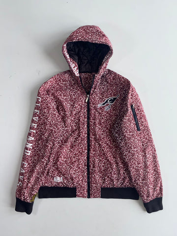 Cleveland Cavaliers NBA Speckled Hooded Puffer Jacket (XL)