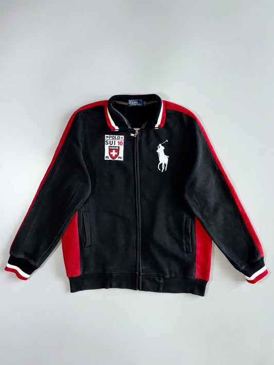 Polo Ralph Lauren Big Pony Switzerland SUI 10 Zip Track Jacket (M)
