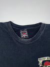 Bad to the Bone” St. Kitts & Nevis Skull Graphic Tee — Black (L)